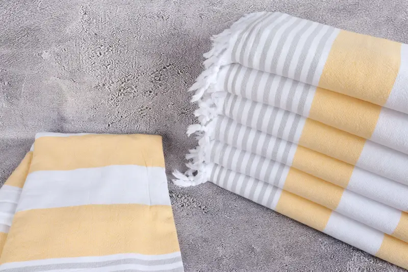 Sand-resistant towel, Personalized Wedding Gift For Couple, 68x36 Cotton Striped Terry Towel, Bachelorette Party Gift, Embroidered Towel, Gym Towel - 2