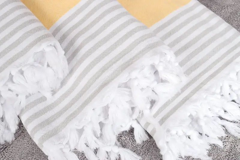 Sand-resistant towel, Personalized Wedding Gift For Couple, 68x36 Cotton Striped Terry Towel, Bachelorette Party Gift, Embroidered Towel, Gym Towel - 5