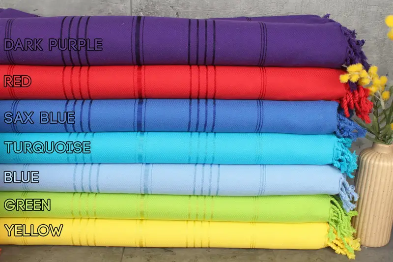 Cotton Towel Striped Organic Beige Bath, 40x71 Inches