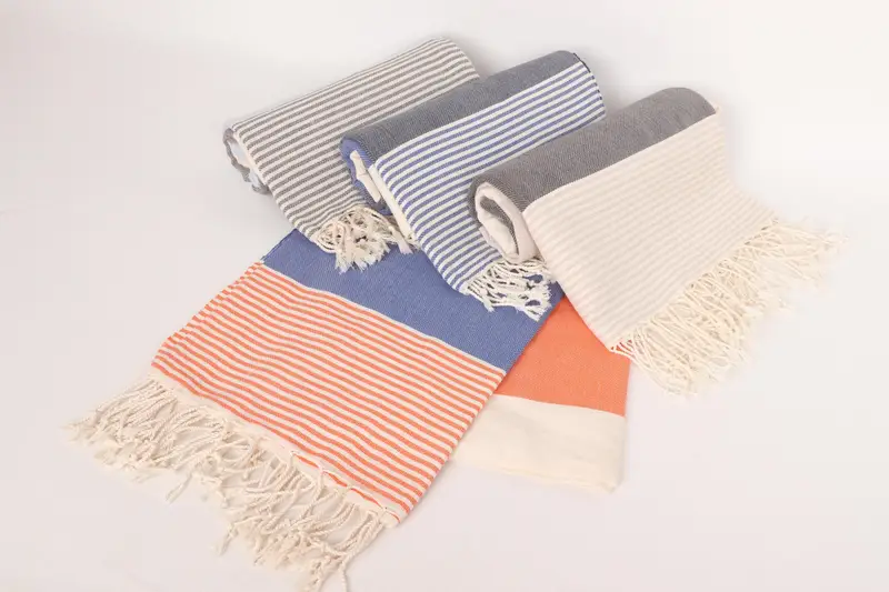 Personalized Turkish Towel, Miami Bachelorette Party Favors, Wedding Shower Gift, Bridal Shower Gift, 68x40 Cotton Striped Towel, Beach Towel Gift - 4