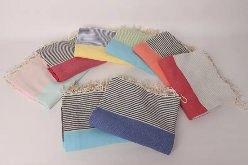 Personalized Turkish Towel, Miami Bachelorette Party Favors, Wedding Shower Gift, Bridal Shower Gift, 68x40 Cotton Striped Towel, Beach Towel Gift - 3