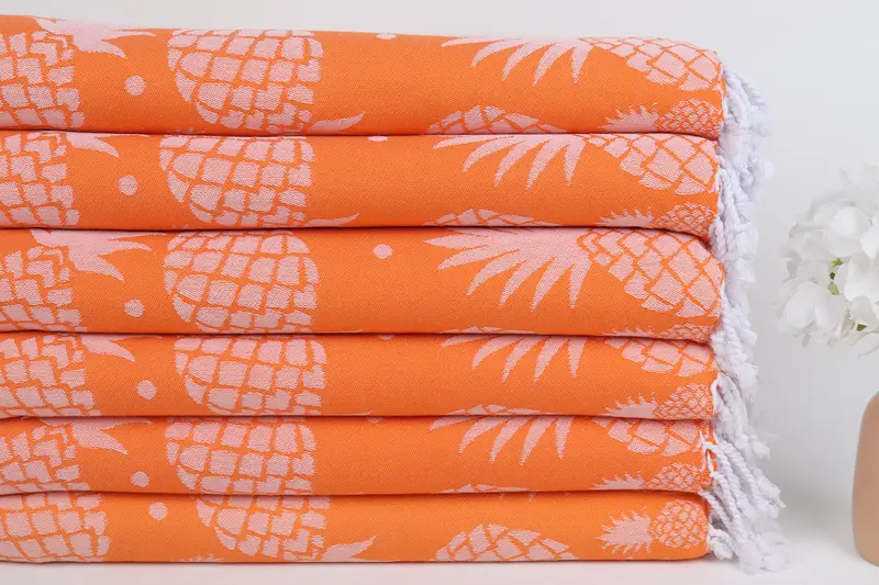 Bath towel, 70x36 Cotton Pineapple Design Towel, Vegas Bachelorette Party Favors, Housewarming Gift, Fouta towel, Unique Wedding Gift, Bachelor Gift - 4