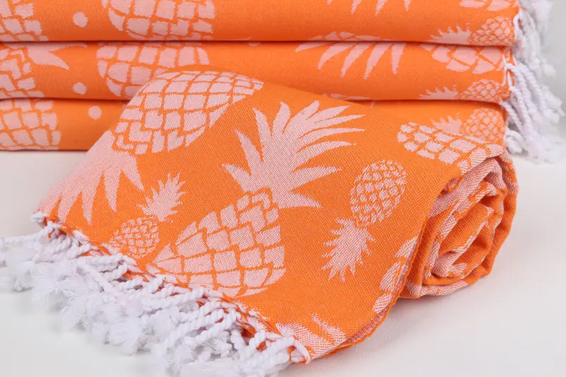 Bath towel, 70x36 Cotton Pineapple Design Towel, Vegas Bachelorette Party Favors, Housewarming Gift, Fouta towel, Unique Wedding Gift, Bachelor Gift - 5