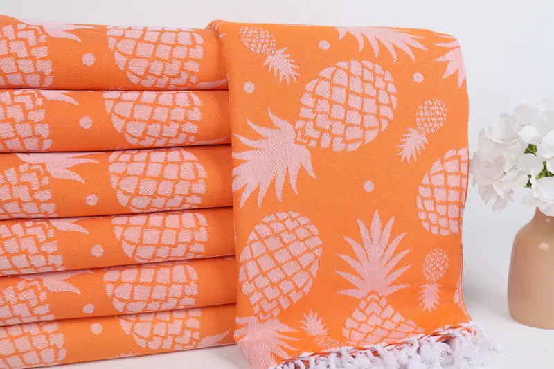 Bath towel, 70x36 Cotton Pineapple Design Towel, Vegas Bachelorette Party Favors, Housewarming Gift, Fouta towel, Unique Wedding Gift, Bachelor Gift - 3