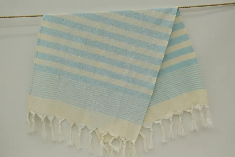 Erkek Arkadaş Hediyesi, 36x18 Pamuklu Çizgili Terry Havlu, Türk Çay Havlusu, Özel El Havlusu, El Yapımı Hediye, İyilik İçin Düğün, Konuk Havlu, Düğün Hediyesi - 8