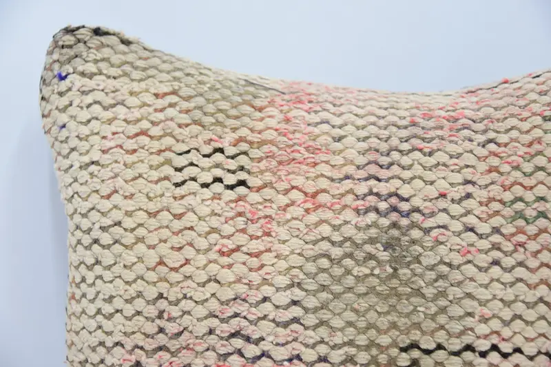 Christmas Pillow, Home Decor Pillow, Pillow Sham, Kilim Pillow Cover, Turkish Pillow, Vintage Kilim Pillow Cushion, 12x12 Beige Pillow Cover - 2