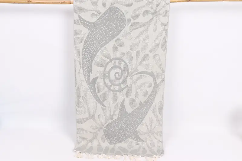 Custom Wedding Gift From Bridesmaid, Personalized Hand Towel, Monogram Hand Towel, Wedding Gift, Bride Gift, 40x18 Cotton Whale Design Towel - 1
