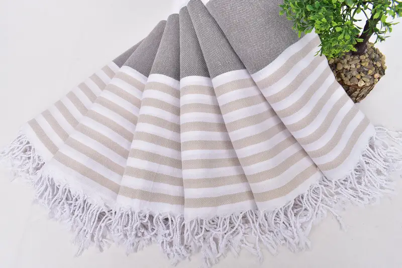 Cotton towel, Bachelorette Party Gift, Personalized Towel, Handmade Gift, Quick-drying cotton Turkish beach towel, 70x40 Cotton Striped Towel - 4