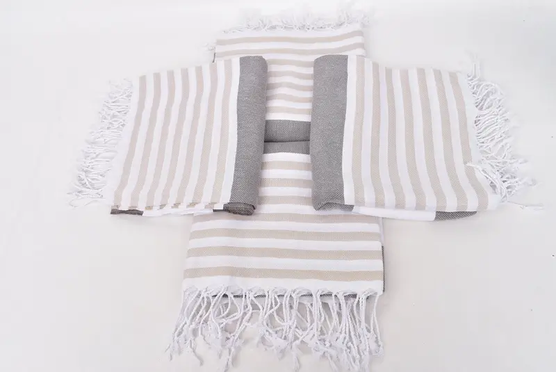 Cotton towel, Bachelorette Party Gift, Personalized Towel, Handmade Gift, Quick-drying cotton Turkish beach towel, 70x40 Cotton Striped Towel - 6