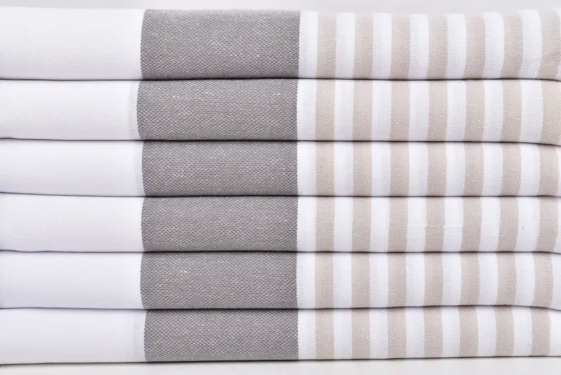 Cotton towel, Bachelorette Party Gift, Personalized Towel, Handmade Gift, Quick-drying cotton Turkish beach towel, 70x40 Cotton Striped Towel - 2