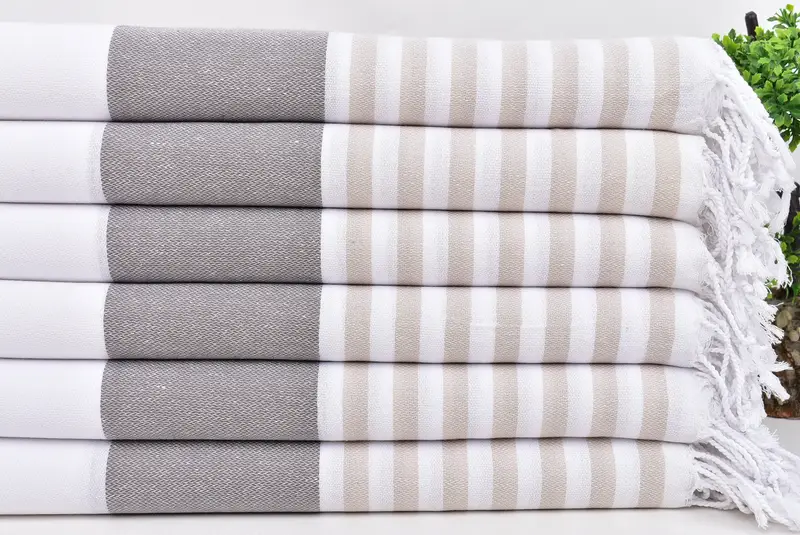 Cotton towel, Bachelorette Party Gift, Personalized Towel, Handmade Gift, Quick-drying cotton Turkish beach towel, 70x40 Cotton Striped Towel - 3