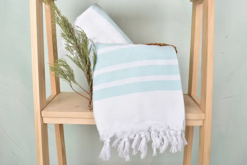 Custom Wedding Gift, Bachelor Party Favors, Organic towel, Turkish Towel Beach Towel, Personalized Gift, 70x40 Cotton Herringbone Towel, Guest Towel - 4