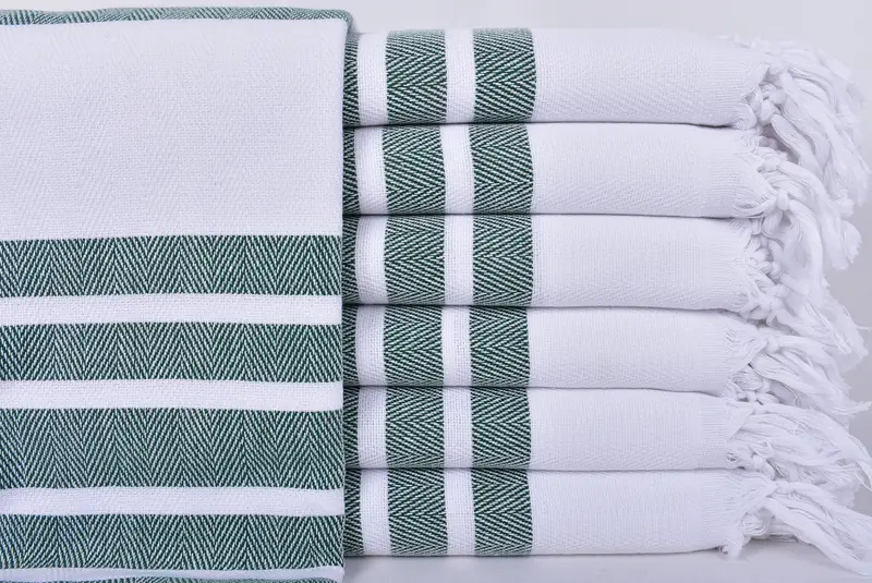 Bridesmaid Gifts, Quick-drying cotton Turkish beach towel, Hammam towel, Gift For Her, Valentines Day Gift For Him, 70x40 Cotton Herringbone Towel - 1