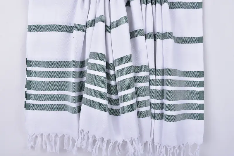 Bridesmaid Gifts, Quick-drying cotton Turkish beach towel, Hammam towel, Gift For Her, Valentines Day Gift For Him, 70x40 Cotton Herringbone Towel - 8