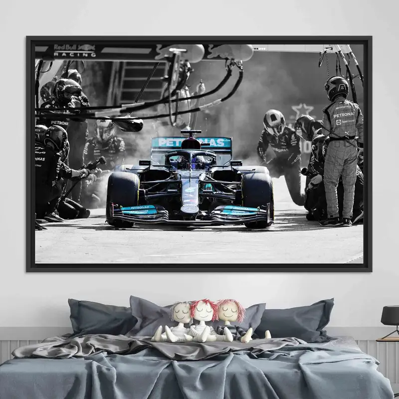 Lewis Hamilton F1 Mercedes Leinwanddruck – Motorsport-Kunst