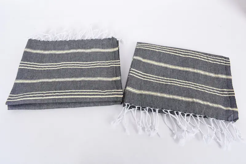 Monogrammed Hand Towel, Mother Of The Groom Gift, Monogram Towels, Personalized Gift, Personalized Hand Towel, 40x24 Cotton Striped Towel, Gym Towel - 7