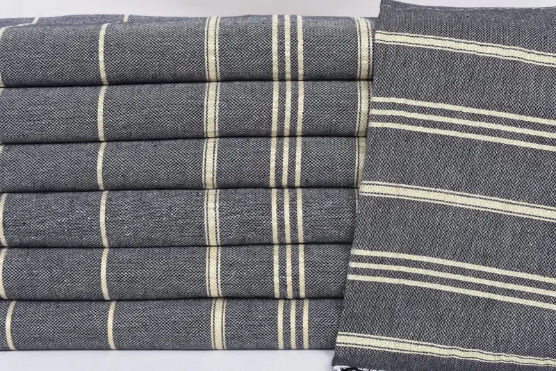 Monogrammed Hand Towel, Mother Of The Groom Gift, Monogram Towels, Personalized Gift, Personalized Hand Towel, 40x24 Cotton Striped Towel, Gym Towel - 2