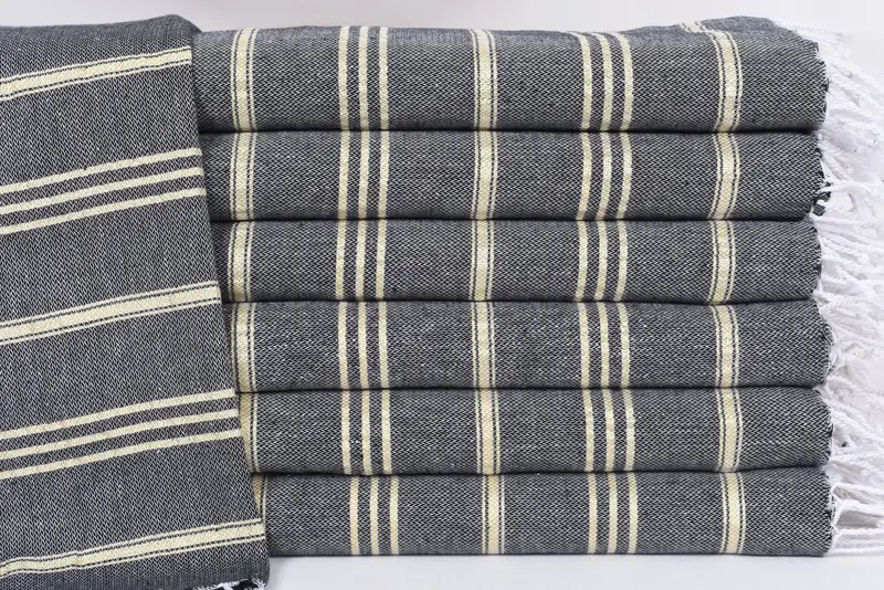 Monogrammed Hand Towel, Mother Of The Groom Gift, Monogram Towels, Personalized Gift, Personalized Hand Towel, 40x24 Cotton Striped Towel, Gym Towel - 1