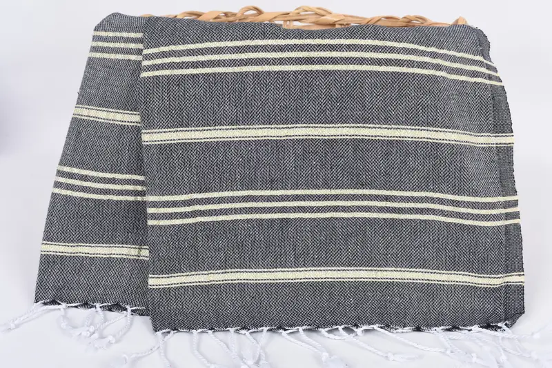 Monogrammed Hand Towel, Mother Of The Groom Gift, Monogram Towels, Personalized Gift, Personalized Hand Towel, 40x24 Cotton Striped Towel, Gym Towel - 5