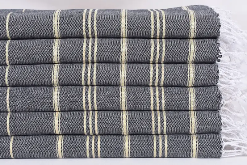 Monogrammed Hand Towel, Mother Of The Groom Gift, Monogram Towels, Personalized Gift, Personalized Hand Towel, 40x24 Cotton Striped Towel, Gym Towel - 3