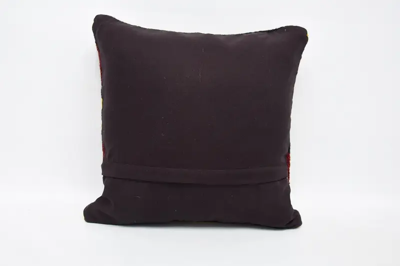 Accent Throw Pillow Case, 18x18 Red Cushion, Vintage Pillow, Muted Pillow Case, Pillow for Couch, Cushion, Couch Pillow Cover, Antique Pillows - 6