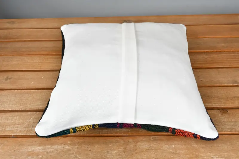 Neutrales Wurfkissen, Kissengehäuse, 12x12 Blue Pillow Hülle, Wohnkulturkissen, Kilimkissen, Kilimkissen, farbenfrohe Kissenschein - 5