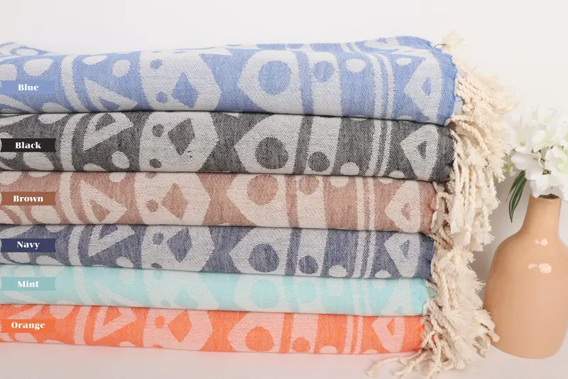 Guest Towel, 70x40 Cotton Round Pattern Towel, Valentines Day Gift, Wedding Gift, Bachelorette Party Favors, Bachelorette Party Gifts Bridesmaids - 2