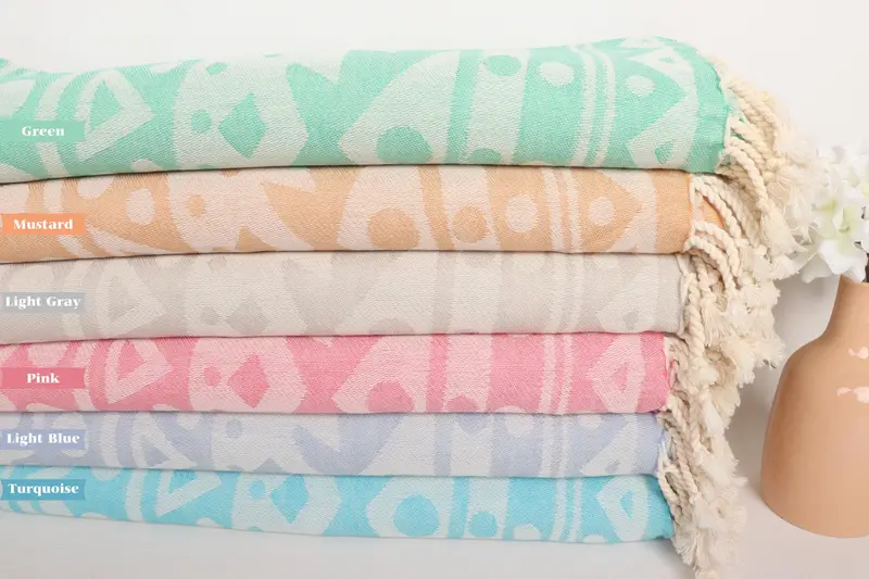 Guest Towel, 70x40 Cotton Round Pattern Towel, Valentines Day Gift, Wedding Gift, Bachelorette Party Favors, Bachelorette Party Gifts Bridesmaids - 1