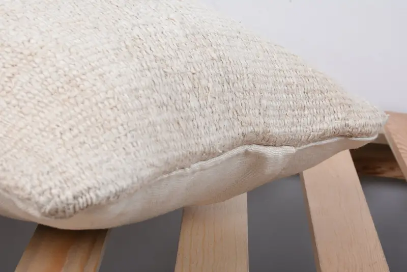 Vintage Pillow, Pillow Case, 12x20 Beige Cushion, Cotton Pillow Cover, Interior Designer Pillow, Sustainable Pillow, Gift Pillow - 7