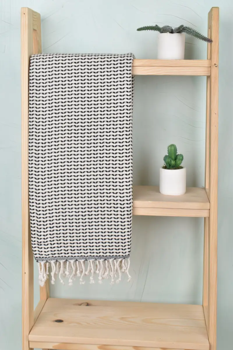 Cute Beach Towel, 70x40 Cotton Diamond Towel, Personalized Gift, Monogram Turkish Towel, House Warming Gift, Bachelorette Party Items, Fouta towel - 8