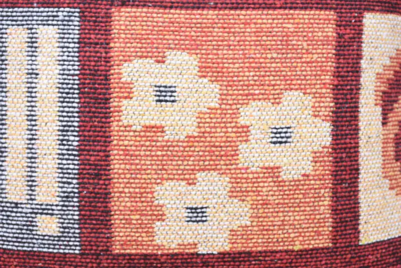 Bolster Cushion, Cushion, Kilim Pillow, Hippie Throw Cushion Case, Bright Pillow Case, 24x24 Orange Pillow, Vintage Pillow, Antique Pillows - 3