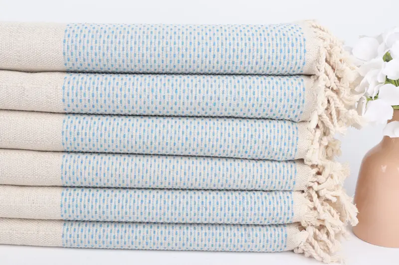 Turkish bath towel, Peshtemal Towel, Custom Turkish Towel, 70x40 Cotton Polka Dot Towel, Scarf Towel, Lightweight Turkish towel, Bachelorette Favor - 3