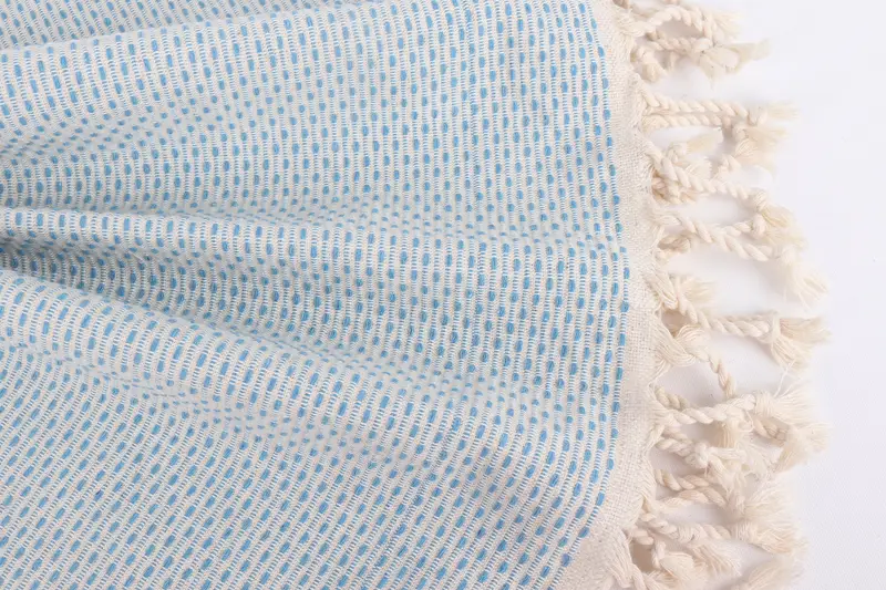 Turkish bath towel, Peshtemal Towel, Custom Turkish Towel, 70x40 Cotton Polka Dot Towel, Scarf Towel, Lightweight Turkish towel, Bachelorette Favor - 8