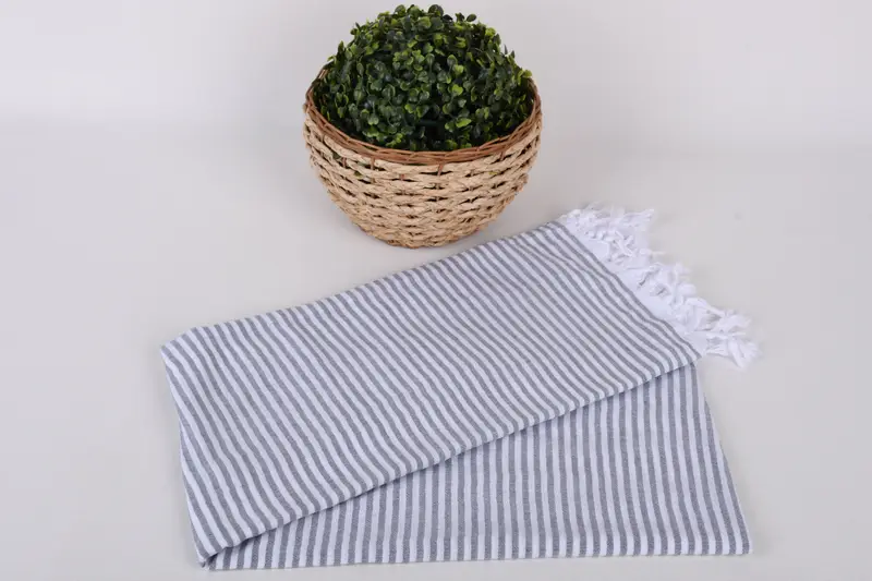 Turkish Towel Monogram, Bridesmaid Gifts, Handwoven Turkish bath towel, Wedding For Favor, Soft towel, 68x36 Cotton Striped Towel, Housewarming Gift - 4