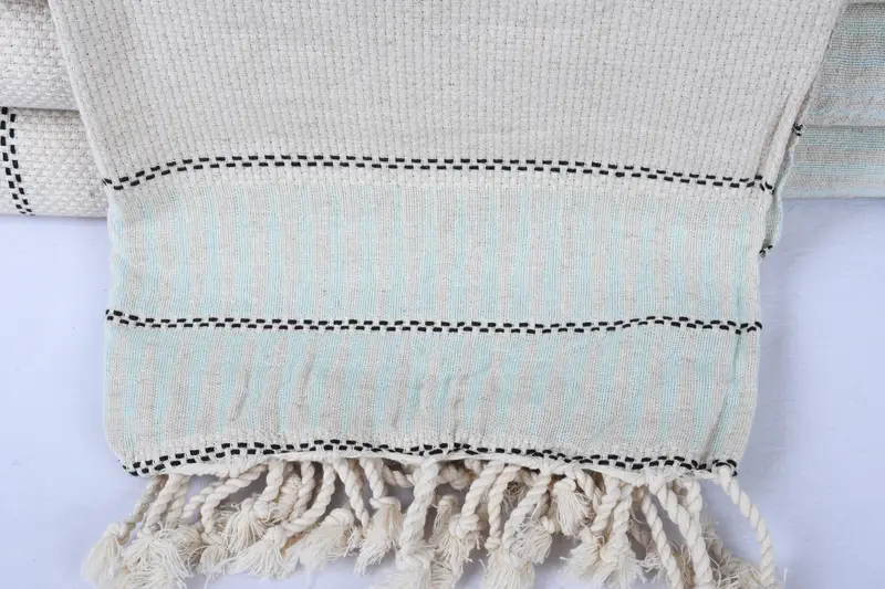 Bachelor Party Gifts, Throw Blanket Couch, Personalized Home Gift Wedding, Turkish Blanket, Boho Throw Blankets, 104x96 Cotton Striped Towel - 2