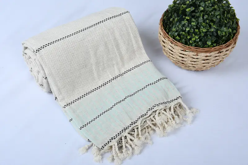 Bachelor Party Gifts, Throw Blanket Couch, Personalized Home Gift Wedding, Turkish Blanket, Boho Throw Blankets, 104x96 Cotton Striped Towel - 4