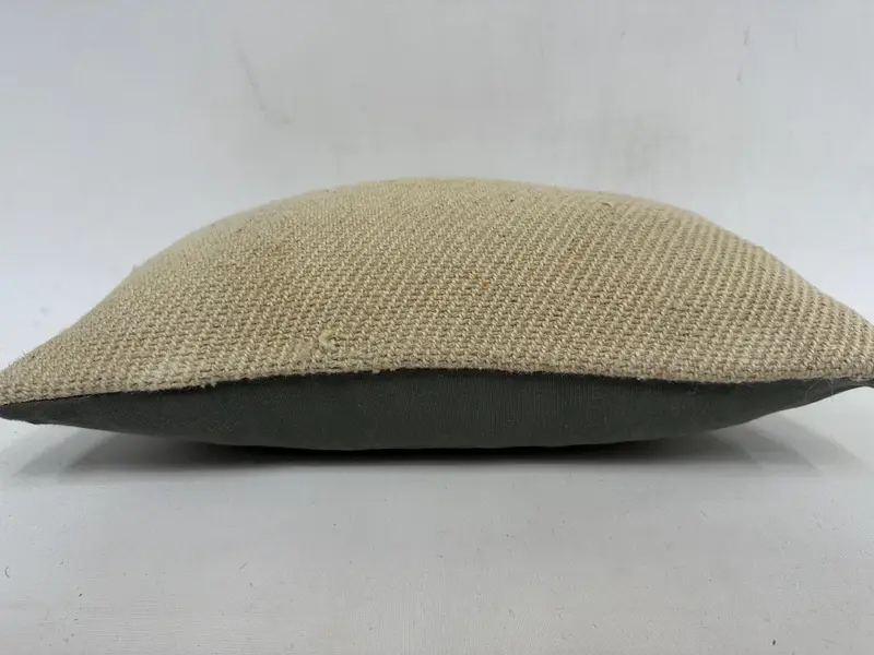 Interior Designer Pillow, Vintage Kilim Pillow, Pillow Sham, Neutral Cushion Case, Kilim Cushion Sham, 12x20 Beige Pillow, Knitted Cushion Case - 5