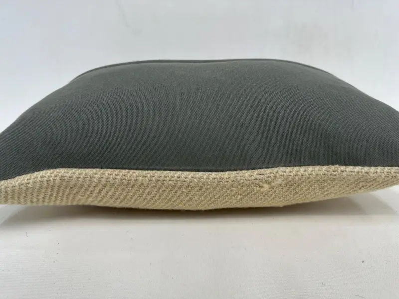 Interior Designer Pillow, Vintage Kilim Pillow, Pillow Sham, Neutral Cushion Case, Kilim Cushion Sham, 12x20 Beige Pillow, Knitted Cushion Case - 7