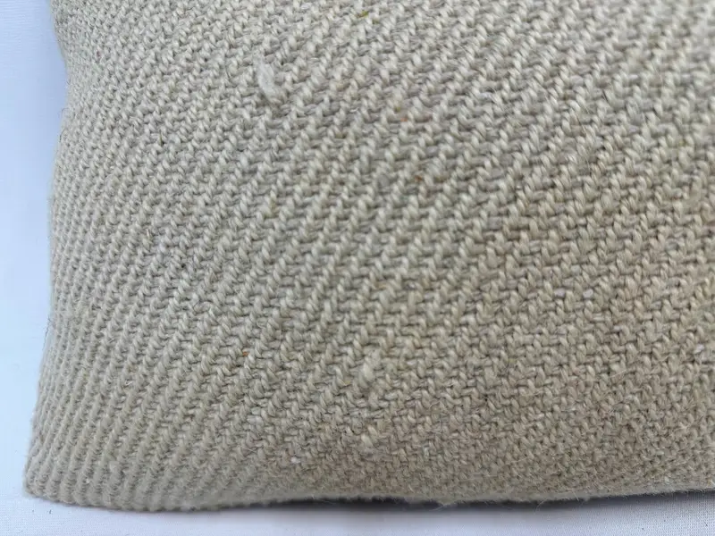 Interior Designer Pillow, Vintage Kilim Pillow, Pillow Sham, Neutral Cushion Case, Kilim Cushion Sham, 12x20 Beige Pillow, Knitted Cushion Case - 2