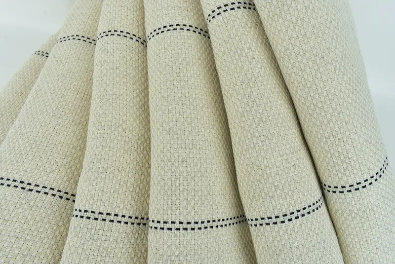 Wedding Favors, Shower Curtain, Organic Throw, Turkish Blanket, Personalized Wedding Gift For Couple, 96x94 Linen Striped Towel, Housewarming Gift - 5