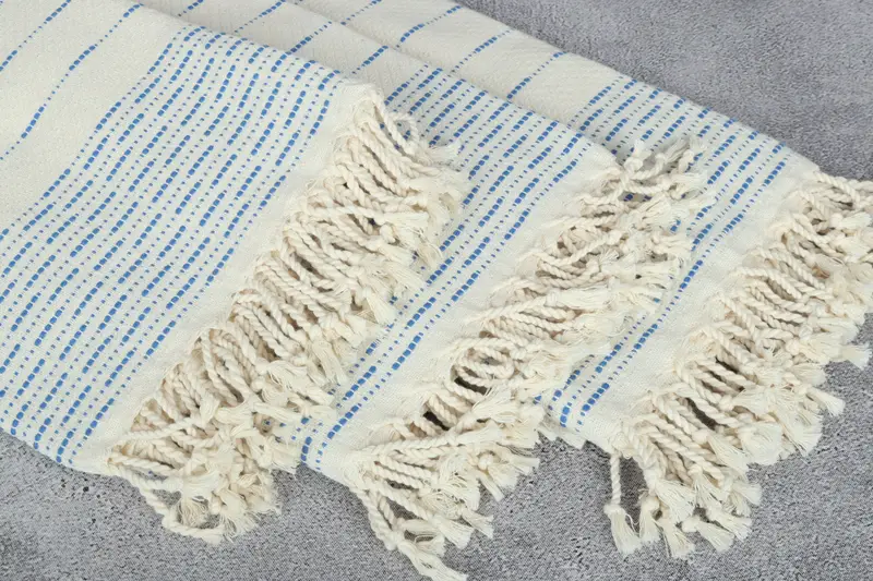 Peshtemal Towel, Handwoven Turkish Towel, Bachelorette Party Gift, Beach towel, 70x38 Cotton Striped Design Towel, Personalized Gift For Him - 5