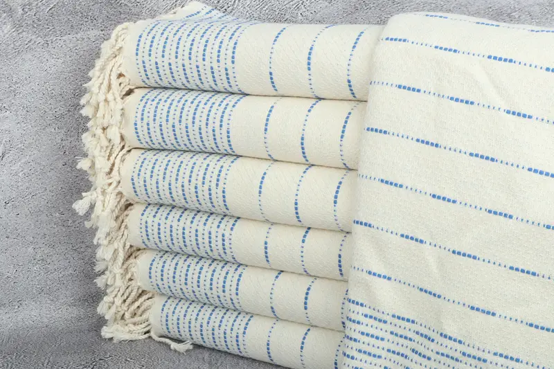 Peshtemal Towel, Handwoven Turkish Towel, Bachelorette Party Gift, Beach towel, 70x38 Cotton Striped Design Towel, Personalized Gift For Him - 1