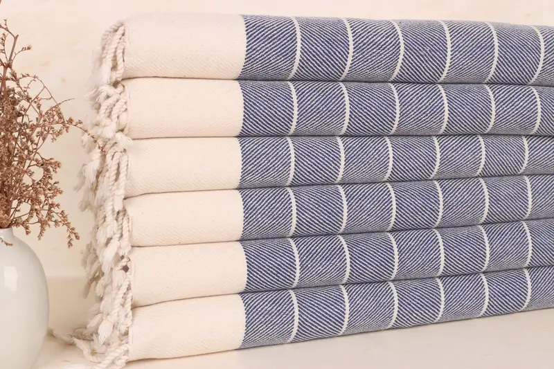 Marineblaues Baumwoll-Geschirrtuch, personalisiertes Brautjungfern-Geschenk, 16 x 36 Zoll