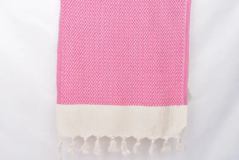 Personalized Kitchen Towel, Monogrammed Hand Towel, Housewarming Gift, Personalized Hand Towel, Gift For Coworker, 34x18 Cotton Zigzag Design Towel - 8