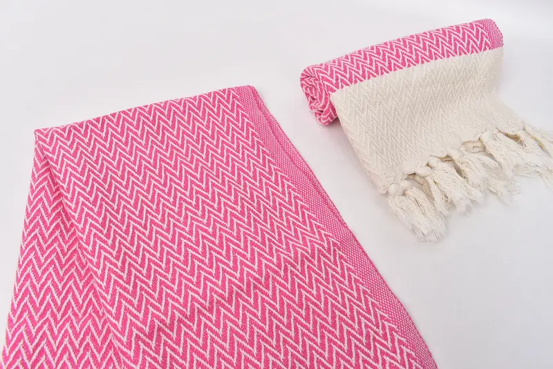 Personalized Kitchen Towel, Monogrammed Hand Towel, Housewarming Gift, Personalized Hand Towel, Gift For Coworker, 34x18 Cotton Zigzag Design Towel - 7