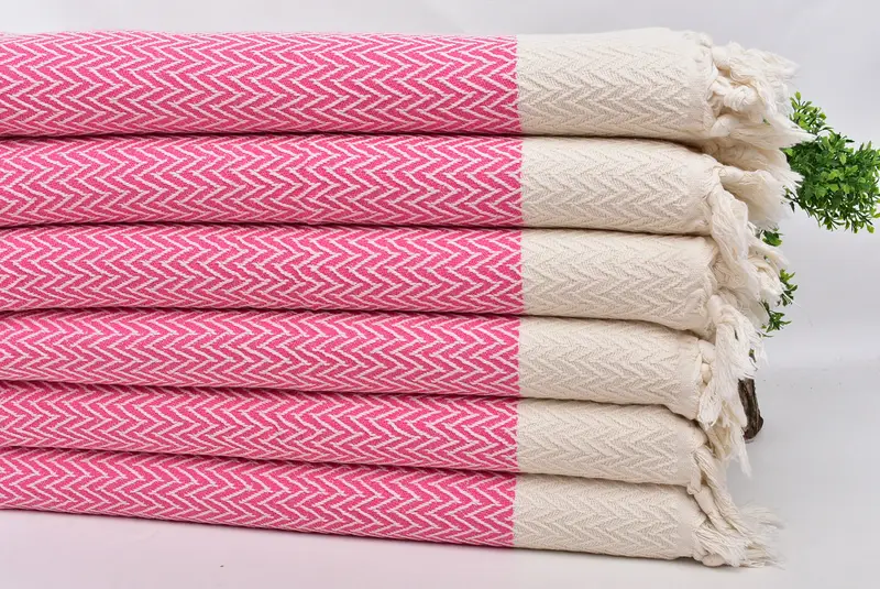 Personalized Kitchen Towel, Monogrammed Hand Towel, Housewarming Gift, Personalized Hand Towel, Gift For Coworker, 34x18 Cotton Zigzag Design Towel - 3