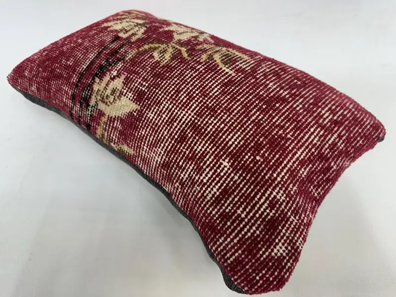 Aztec Cushion Cover, Outdoor Bolster Pillow Sham, 12x20 Red Pillow Case, Throw Kilim Pillow, Cushion Cover, Home Decor Pillow, Boho Pillow - 6