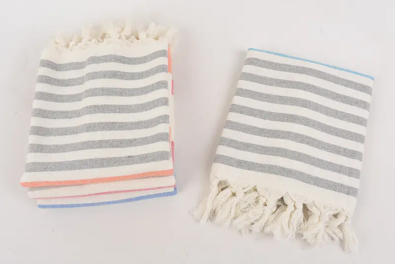 Bulk Order Towel, Monogrammed Hand Towel, 36x18 Cotton Striped Terry Towel, Turkish Towel Hand Towel, Bridesmaid Gift Towel, Wedding Favors - 8