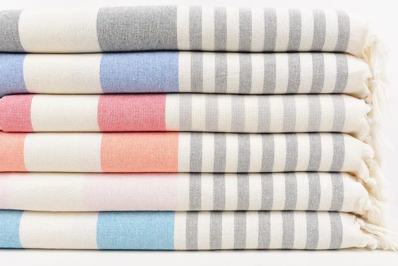 Bulk Order Towel, Monogrammed Hand Towel, 36x18 Cotton Striped Terry Towel, Turkish Towel Hand Towel, Bridesmaid Gift Towel, Wedding Favors - 3