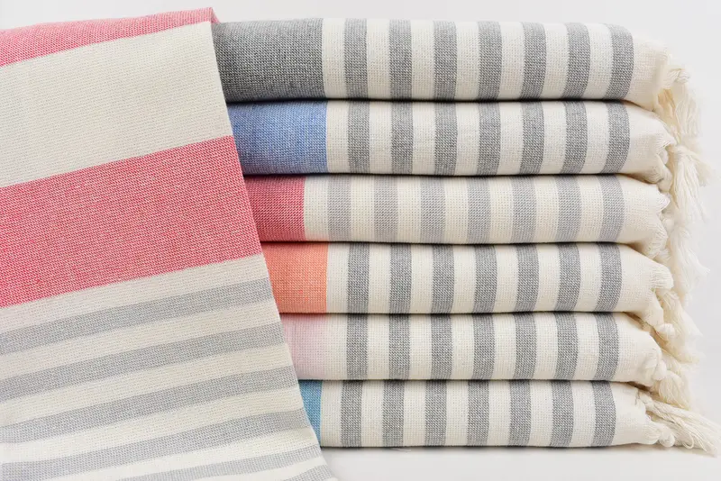 Bulk Order Towel, Monogrammed Hand Towel, 36x18 Cotton Striped Terry Towel, Turkish Towel Hand Towel, Bridesmaid Gift Towel, Wedding Favors - 1